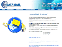 Tablet Screenshot of datamail.co.uk